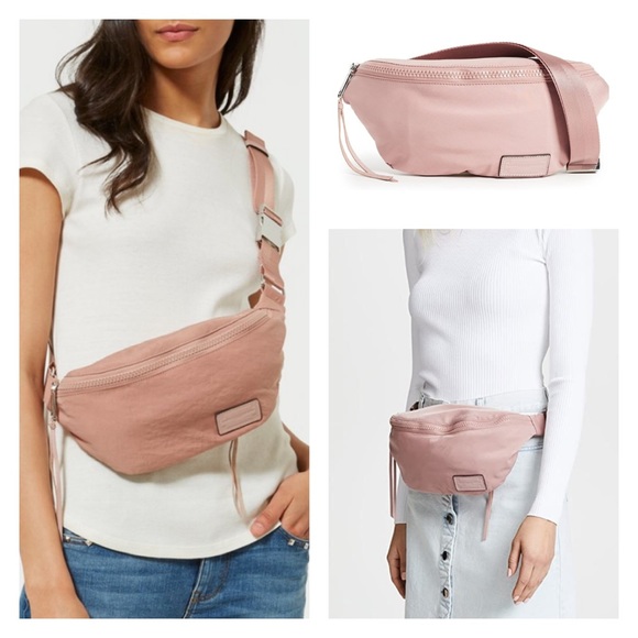Rebecca Minkoff Handbags - REBECCA MINKOFF Pink Nylon Crossbody Belt Bag NWT